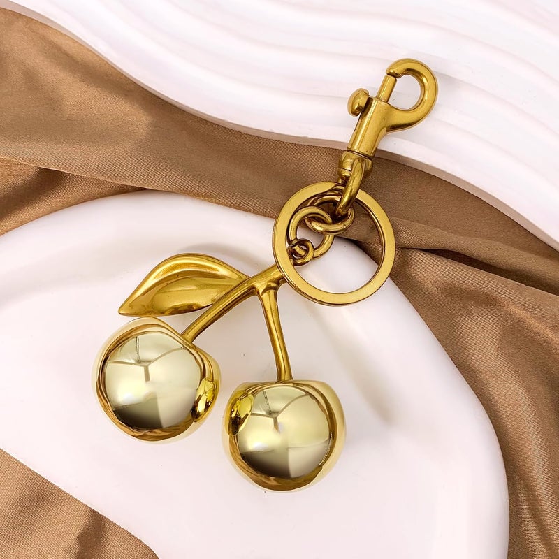 nylry Cherry Keychain & Bag Charm - Cute Cherry Accessories for Women - Gift - Image 4